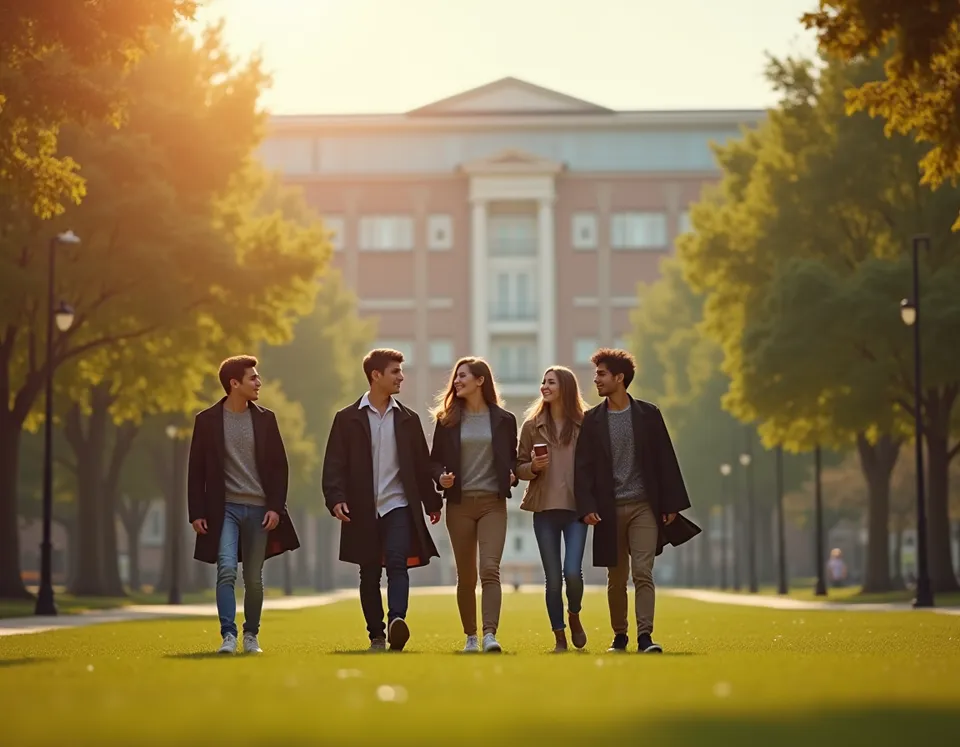 Young graduates looking to the future
